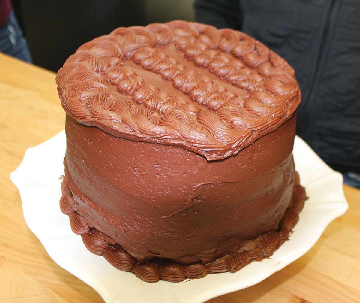 Hughes’ chocolate “moose” cake